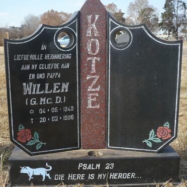 KOTZE Willem 1949-1996