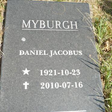 MYBURGH Daniel Jacobus 1921-2010