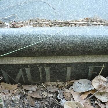 MüLLER Elizabeth Jacoba nee V.D. HEEVER 1885-1958