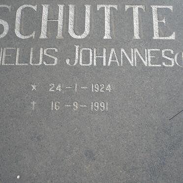SCHUTTE Cornelius Johannes 1924-1991