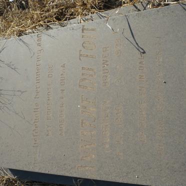 TOIT Annatjie, du previously BRUWER 1940-1983