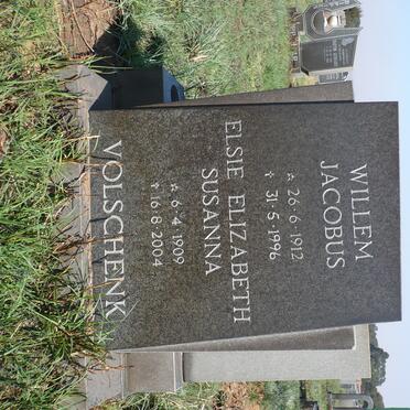 VOLSCHENK Willem Jacobus 1912-1996 &amp; Elsie Elizabeth Susanna 1909-2004