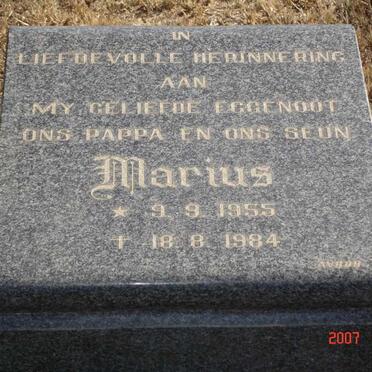 GREYLING Marius 1955-1984