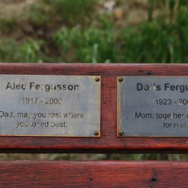FERGUSSON Alec 1917-2006 &amp; Doris 1923-2009