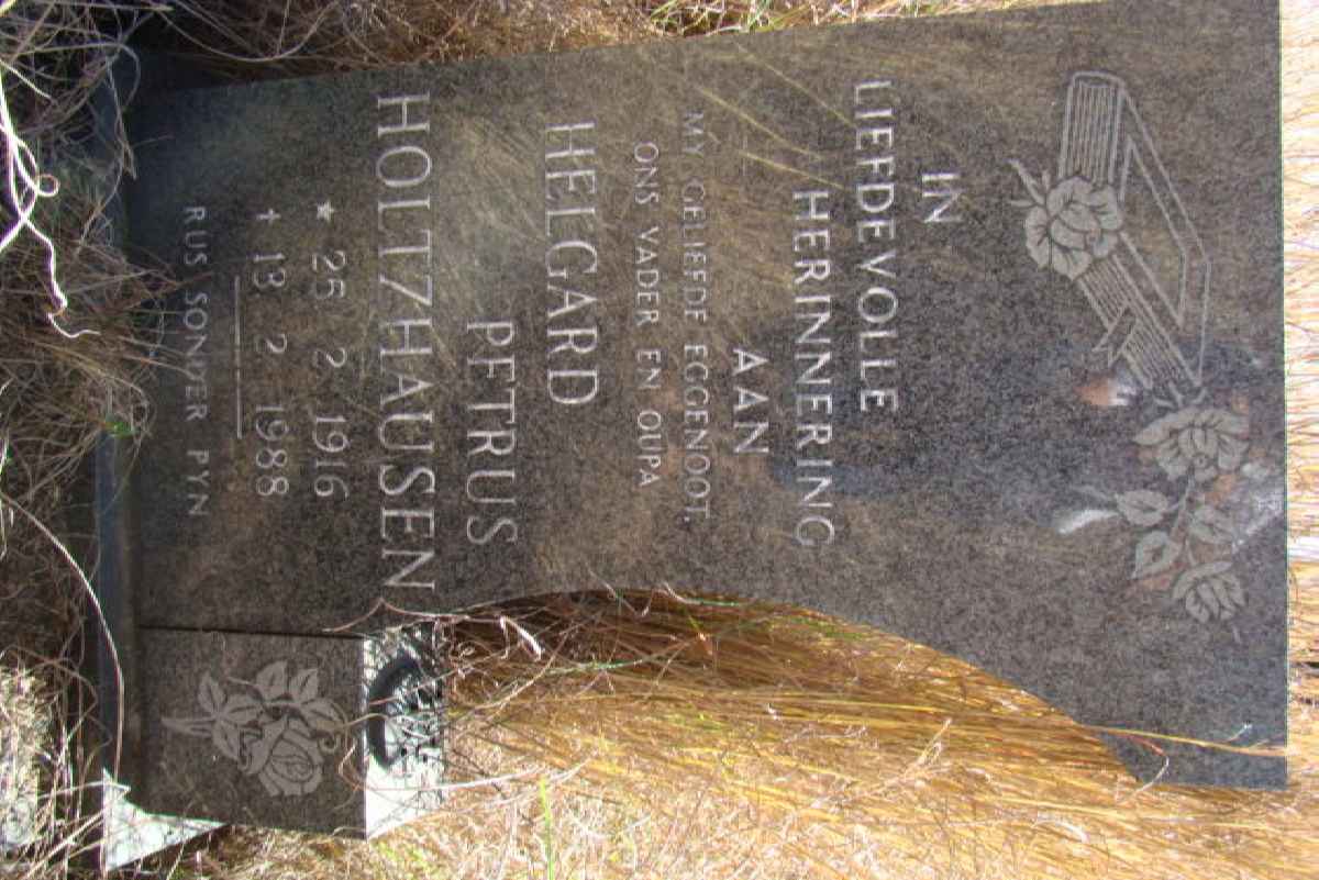 HOLTZHAUSEN Helgard Petrus 1916-1988