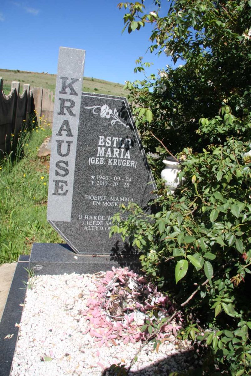 KRAUSE Ester Maria nee KRUGER 1940-2010