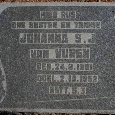 VUREN Johanna S.J., van 1891-1952