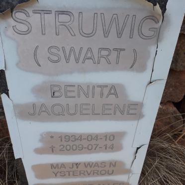 STRUWIG Benita Jaquelene nee SWART 1934-2009