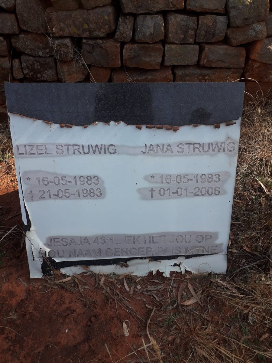 STRUWIG Lizel 1983-1983 :: STRUWIG Jana 1983-2006