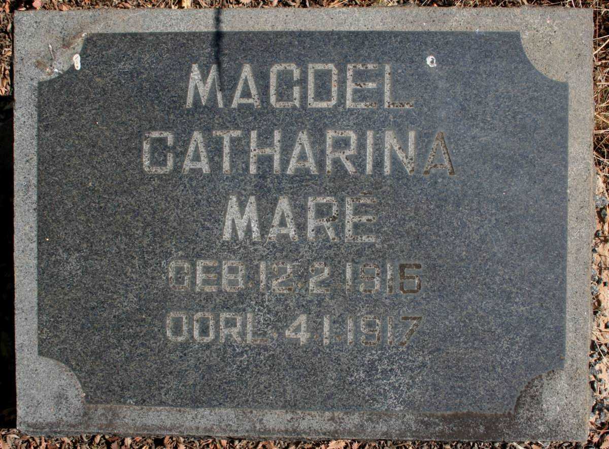 MARE Magdel Catharina 1915-1917