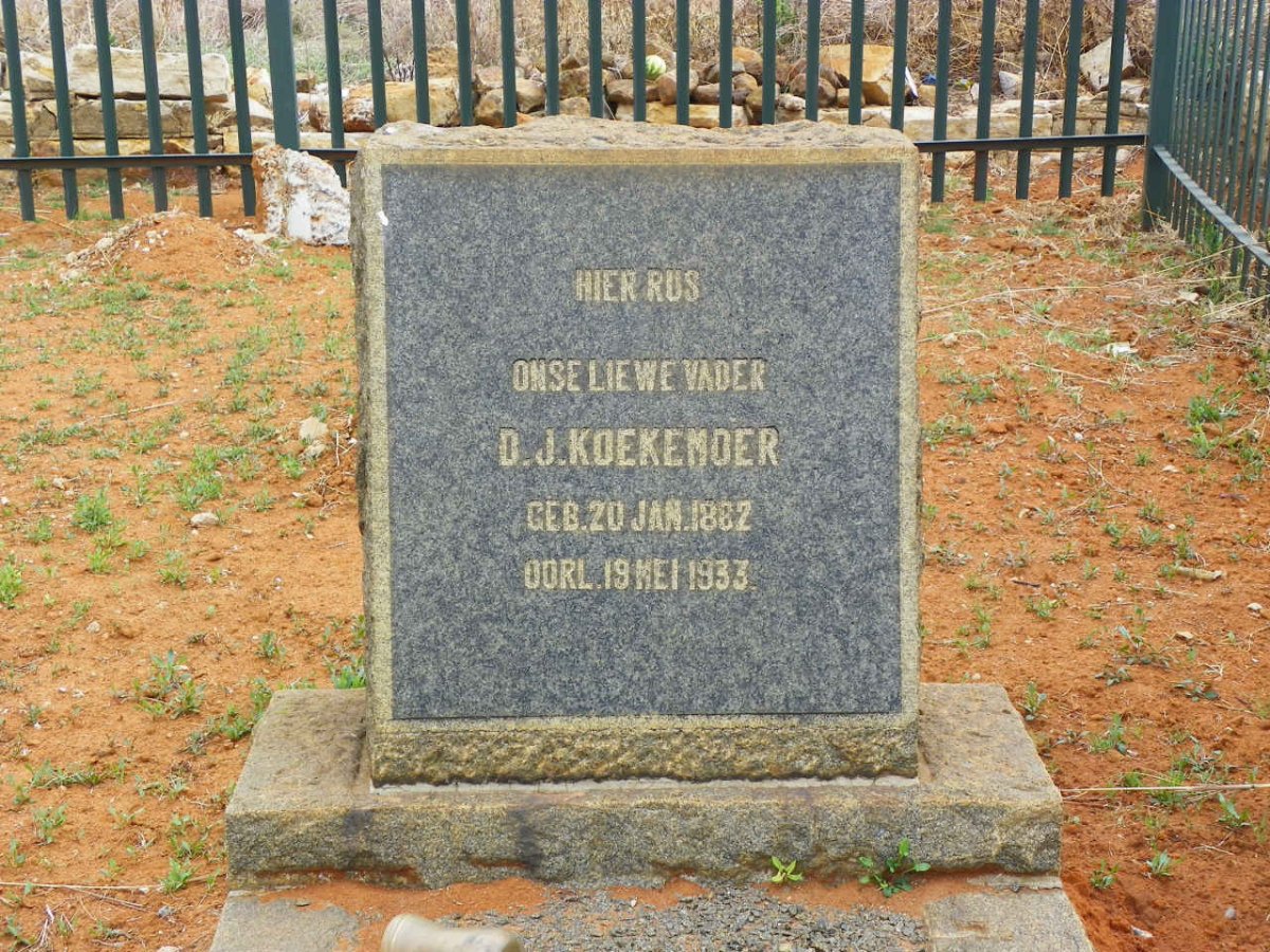 KOEKEMOER D.J. 1882-1933
