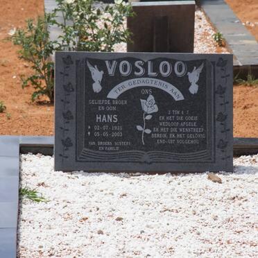 VOSLOO Hans 1931-2003