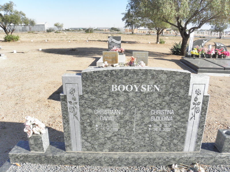 BOOYSEN Christiaan Dawid 1907-1999 & Christina Gloudina 1917-2003