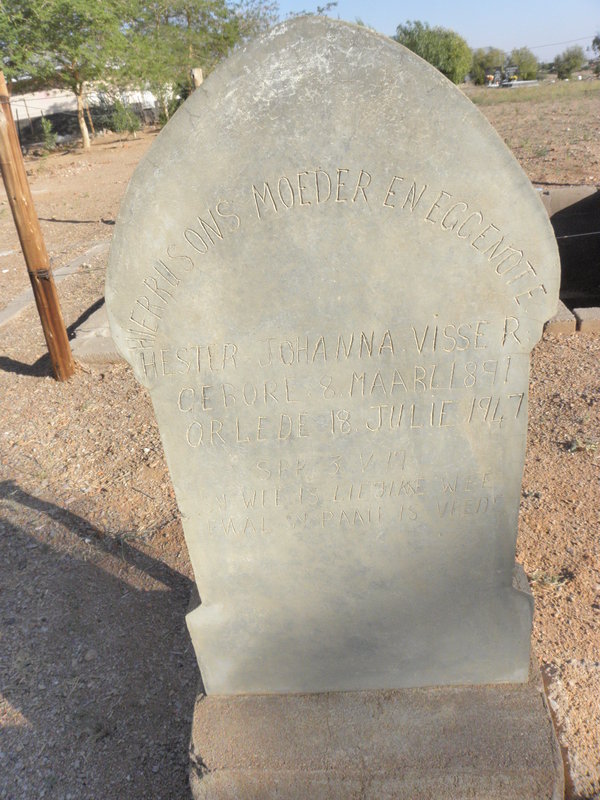 VISSER Hester Johanna 1891-1947