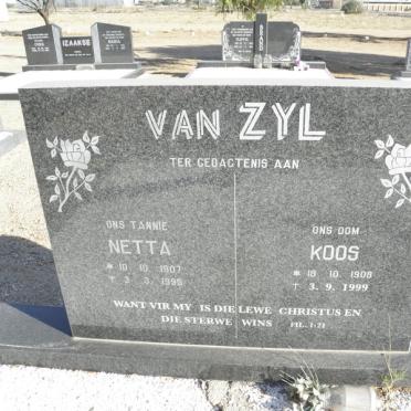 ZYL Koos, van 1908-1999 &amp; Netta 1907-1995