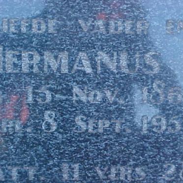 HANEKOM Joachim Hermanus 1862-1951