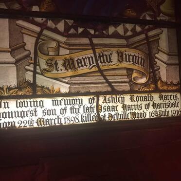 HARRIS Ashley Ronald 1898-1916