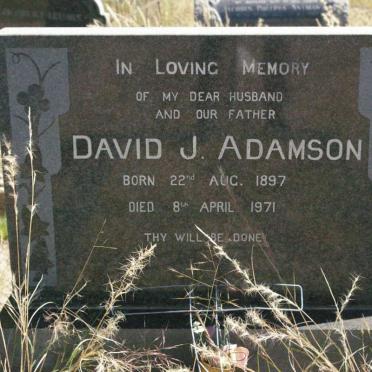 ADAMSON David J. 1897-1971