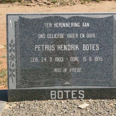 BOTES Petrus Hendrik 1903-1975