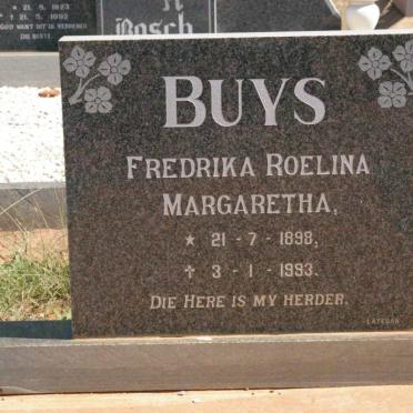 BUYS Fredrika Roelina Margaretha 1898-1993