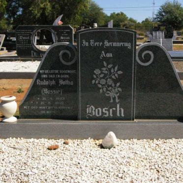 BOSCH Rudolph Botha 1923-1992