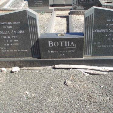 BOTHA Johannes Samuel Frederik 1907-1987 &amp; Cornelia Jacoba DU TOIT 1906-1972