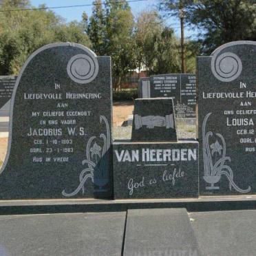 HEERDEN Jacobus W.S., van 1903-1983 &amp; Louisa A.F. 1907-1988