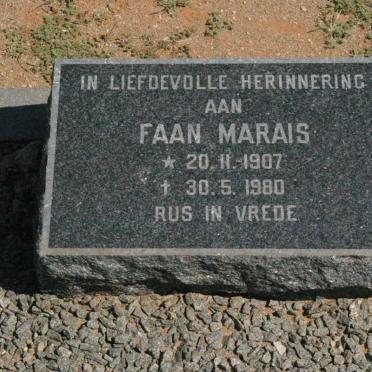 MARAIS Faan 1907-1980