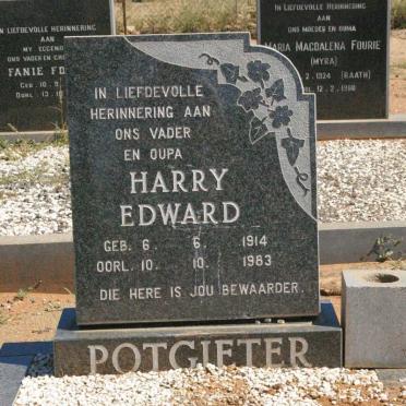 POTGIETER Harry Edward 1914-1983