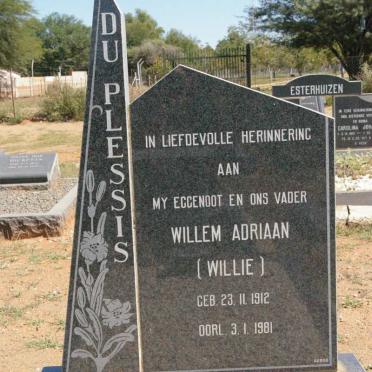 PLESSIS Willem Adriaan, du 1912-1981