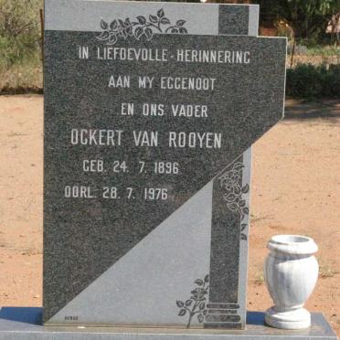 ROOYEN Ockert, van 1896-1976
