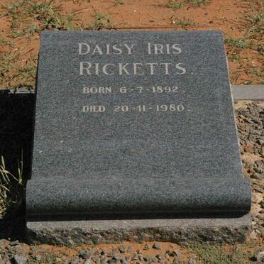 RICKETTS Daisy Iris 1892-1980