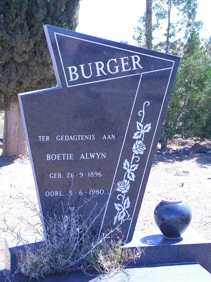 BURGER Alwyn 1896-1980