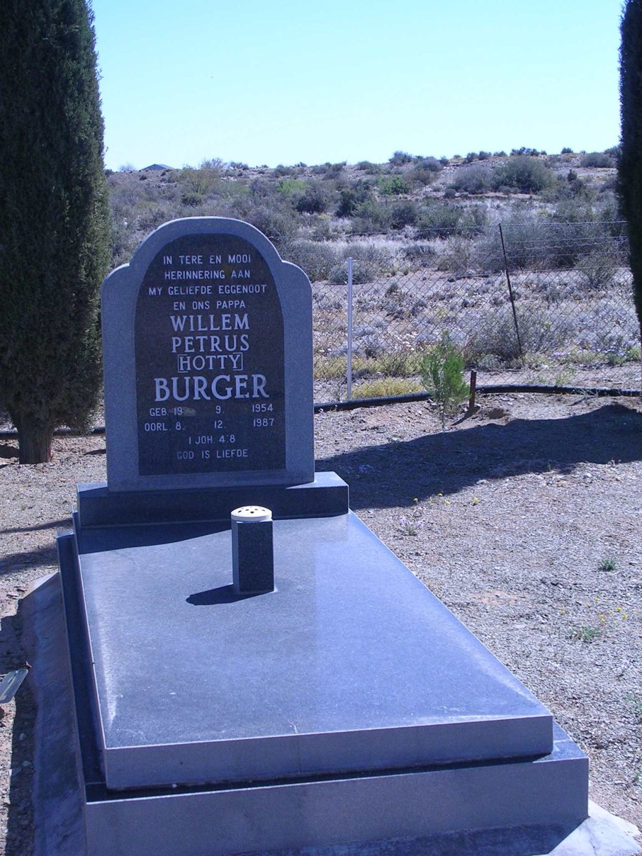 BURGER Willem Petrus 1954-1987
