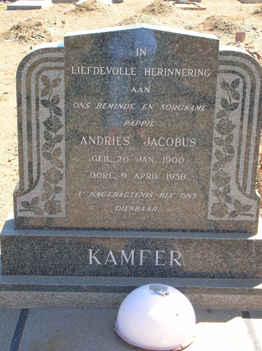 KAMFER Andries Jacobus 1900-1958
