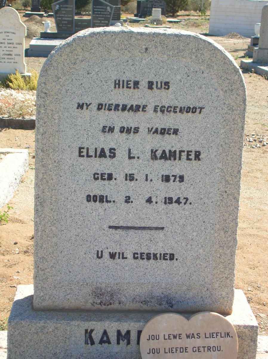 KAMFER Elias L. 1879-1947