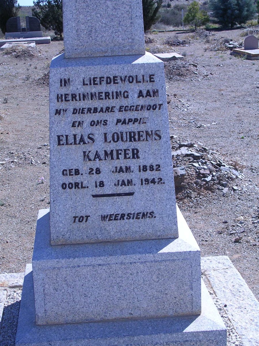 KAMFER Elias Lourens 1882-1942
