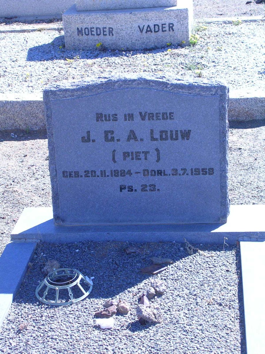 LOUW J.G.A. 1884-1958