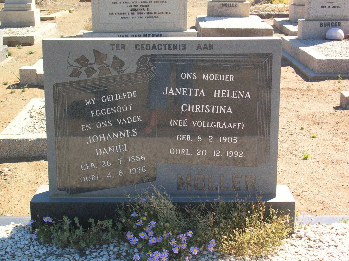 MÖLLER Johannes Daniel 1886-1976 & Janetta Helena Christina VOLLGRAAFF 1905-1992