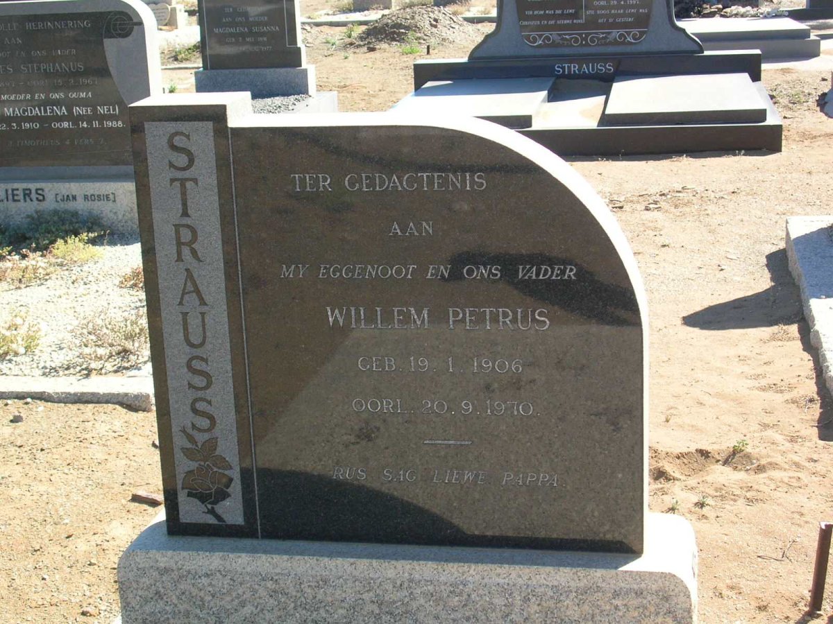 STRAUSS Willem Petrus 1906-1970