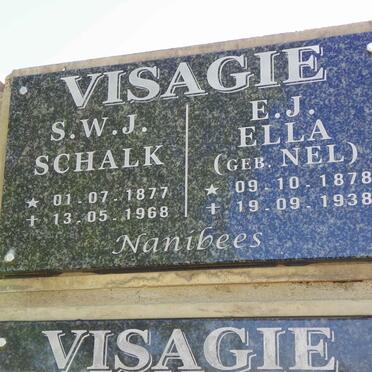 VISAGIE S.W.J. 1877-1968 &amp; E.J. NEL 1878-1938