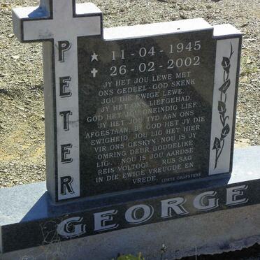 GEORGE Peter 1945-2002