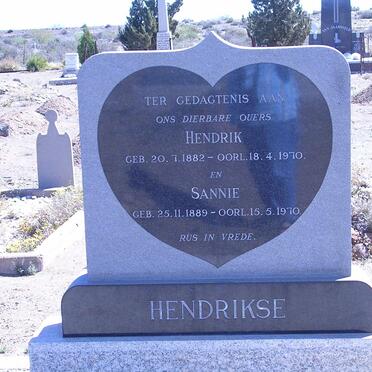 HENDRIKSE Hendrik 1882-1970 &amp; Sannie 1889-1970