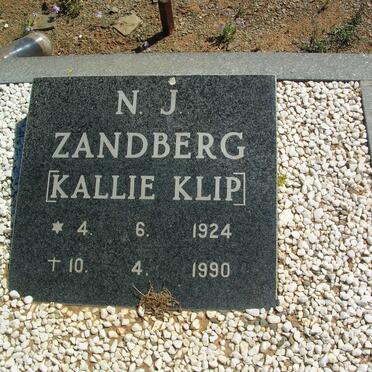 ZANDBERG N.J. 1924-1990
