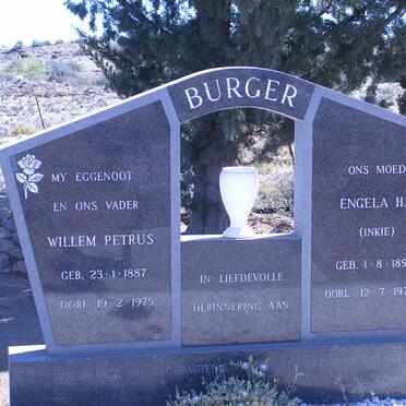 BURGER Willem Petrus 1887-1975 &amp; Engela H.P. 1891-1978