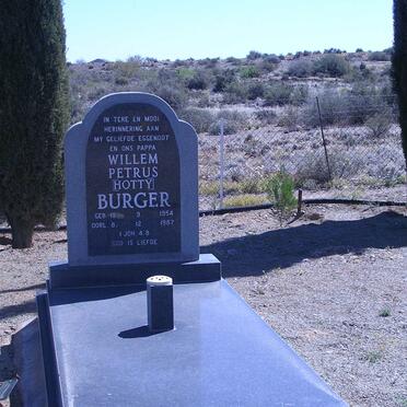 BURGER Willem Petrus 1954-1987