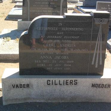 CILLIERS Charl Andries 1884-1963 &amp; Anna Jacoba NEL 1889-1964