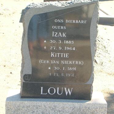LOUW Izak 1885-1964 &amp; Kittie VAN NIEKERK 1891-1971