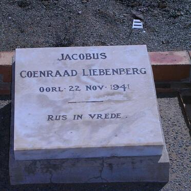 LIEBENBERG Jacobus Coenraad -1941