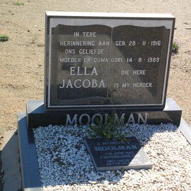 MOOLMAN Ella Jacoba  1916-1989 :: MOOLMAN J.N. 1943-2005